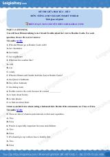 Đề thi giữa kì 2 Tiếng Anh 9 iLearn Smart World - Đề số 3